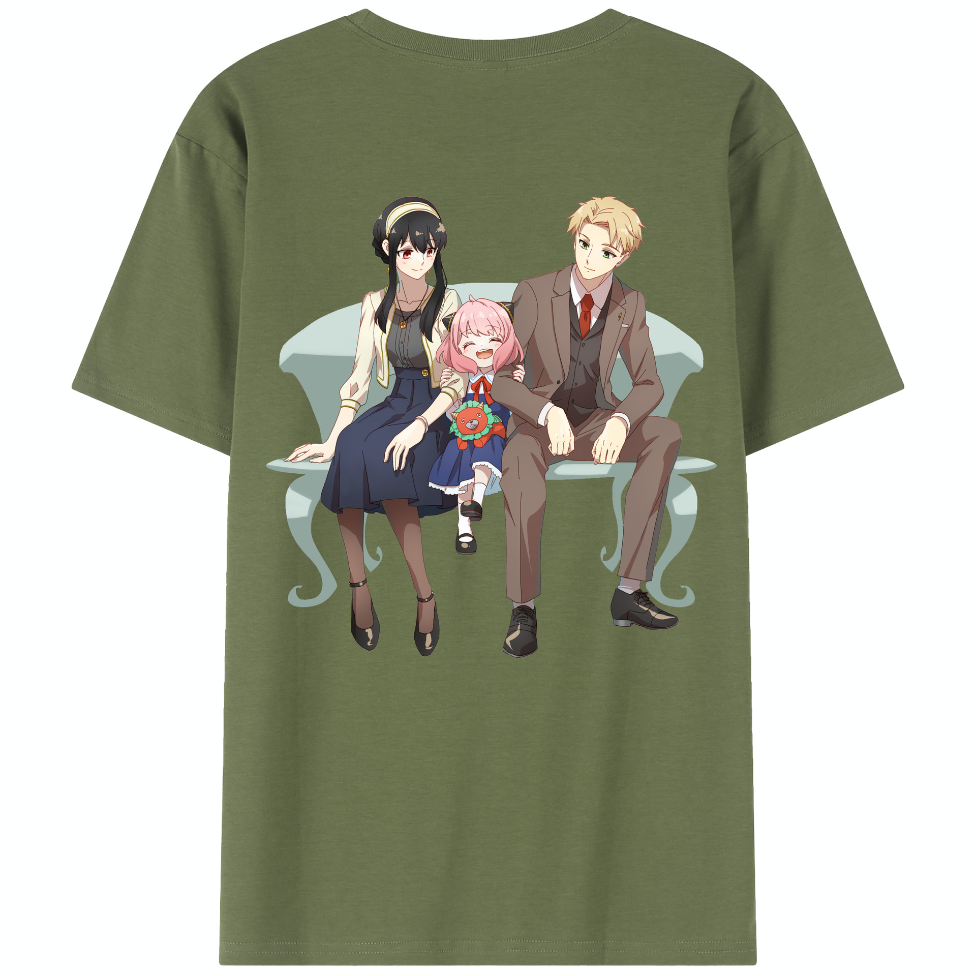 （画像用） SPY×FAMILY间谍家家酒 綿100％半袖Tシャツ（背面プリント）